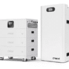 Inverter 48V 51.2V 100/200Ah STACKABLE LiFePo4 แบตเตอรี่ลิเธียมอินเวอร์เตอร์ 10KWh 15KWh All in One Home เก็บพลังงานแสงอาทิตย์ระบบไฮบริด