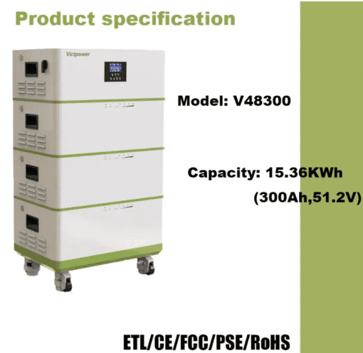 โรงงาน ODM และ OEM พลังงานสูง V48300 51.2V 300Ah 15.36kwh LiFePo4 Prismatic แบตเตอรี่เก็บพลังงานในครัวเรือน